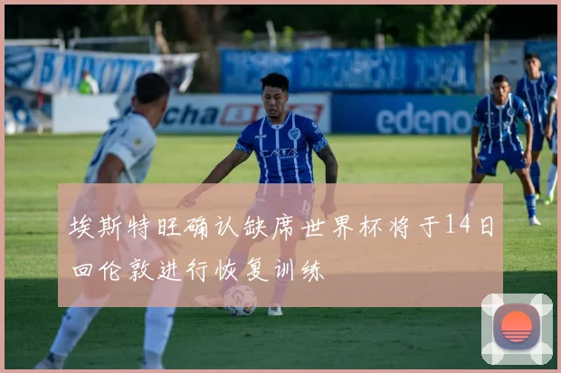 埃斯特旺确认缺席世界杯将于14日回伦敦进行恢复训练